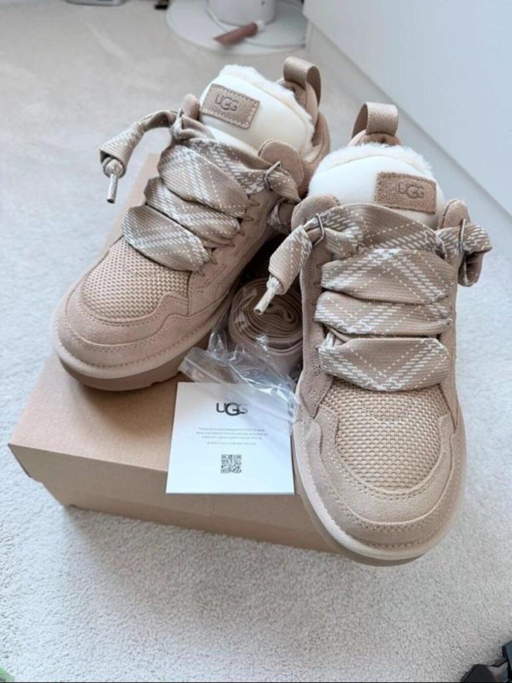 UGG Lowmel Sand Chunky Padded Skate Shoes